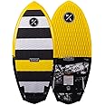 Hyperlite Shim Junior Fiberglass All Around Wakesurfer Board for Intermediate to Advanced Riders with Fast Rocker, Yellow and Blac