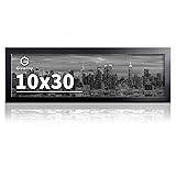 Giverny 10x30 Picture Frames Black 1 Pack, Wood