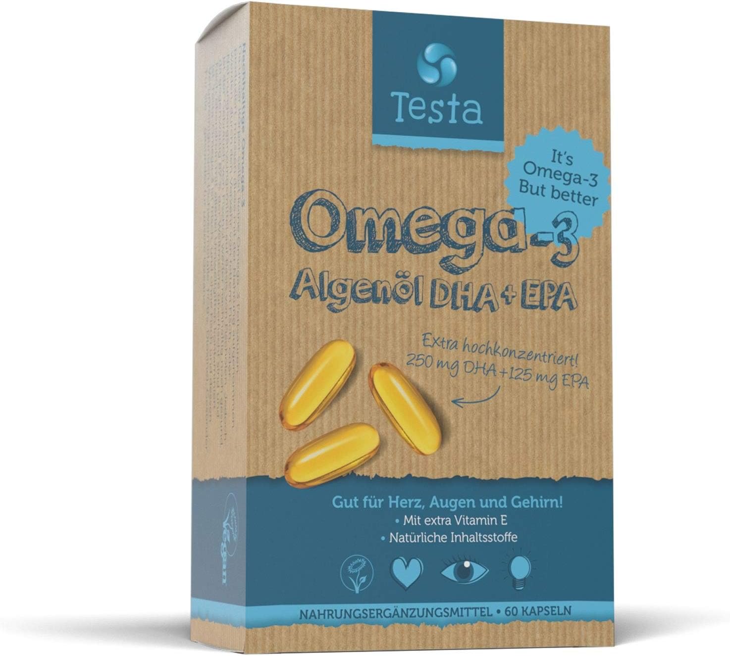 Testa Omega 3-Kapseln (vegan)