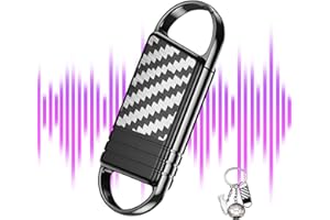 TALLKCODER 64G (1000 Hour) Ai Voice Recorder - Voice Activated Recorder,DSP Sound Source Noise Reduction Recording Device,Digital Voice Recorders with Playback,Ideal for Lectures, Meetings, Interviews (Black)