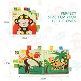 Vicloon Baby Soft Books First Year 3D Animals Crinkle Sensory Quiet Book 0-3 view 2