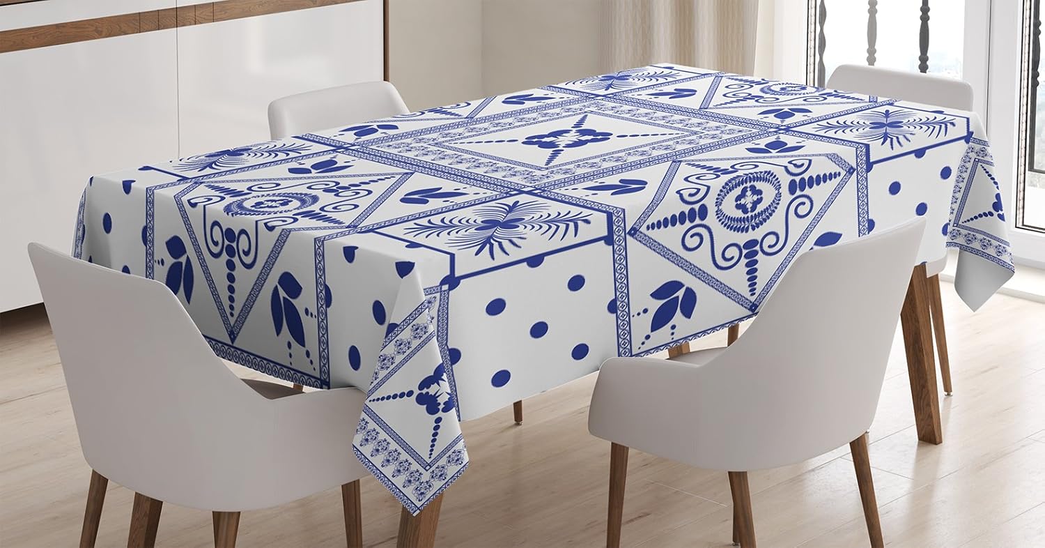 Best blue pattern table cloth