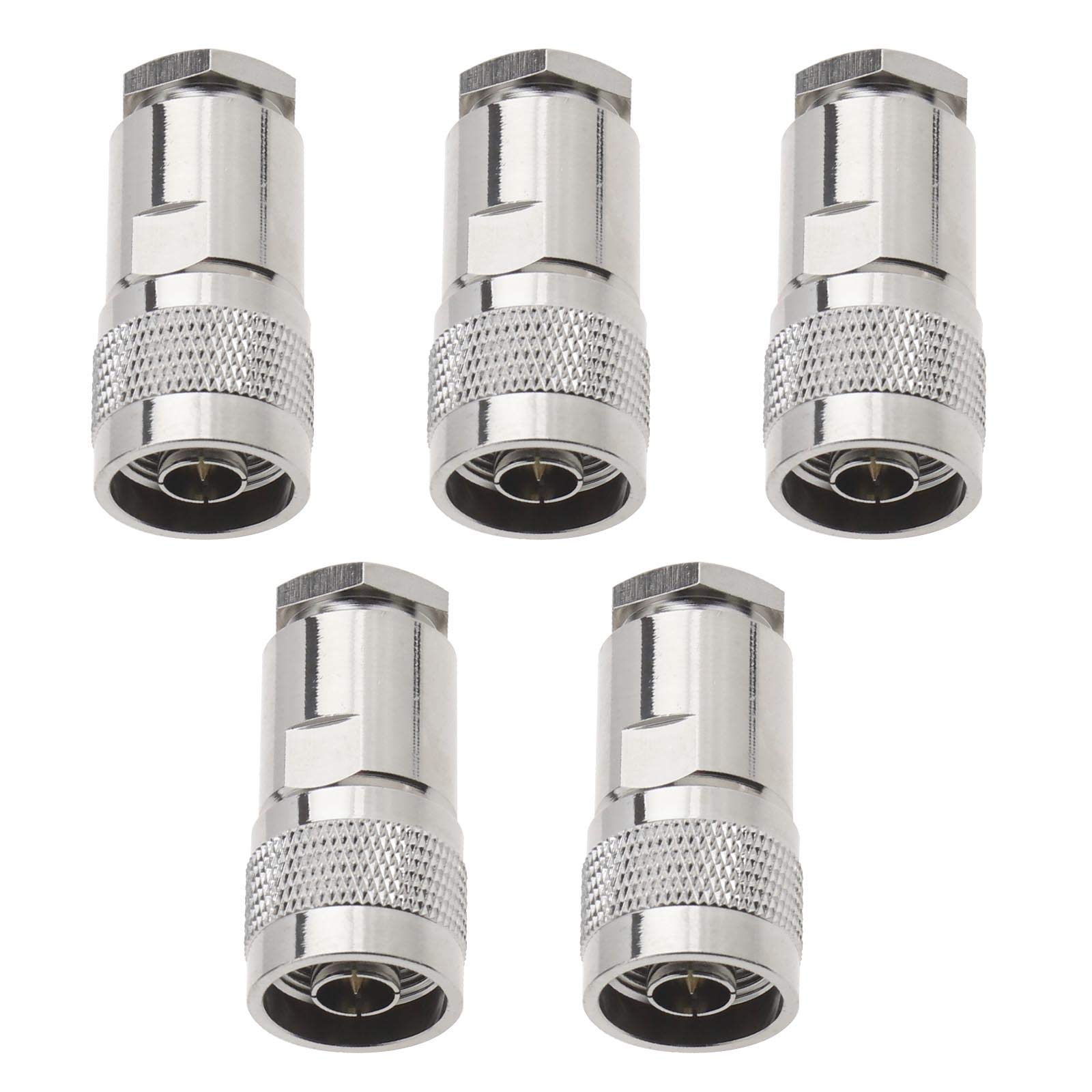Be In Your Mind 5Pcs N Type Cable Clamp Compression Plug Coaxial Adapter for 7D-FB Ecoflex 10 RG213 RG214 LMR400
