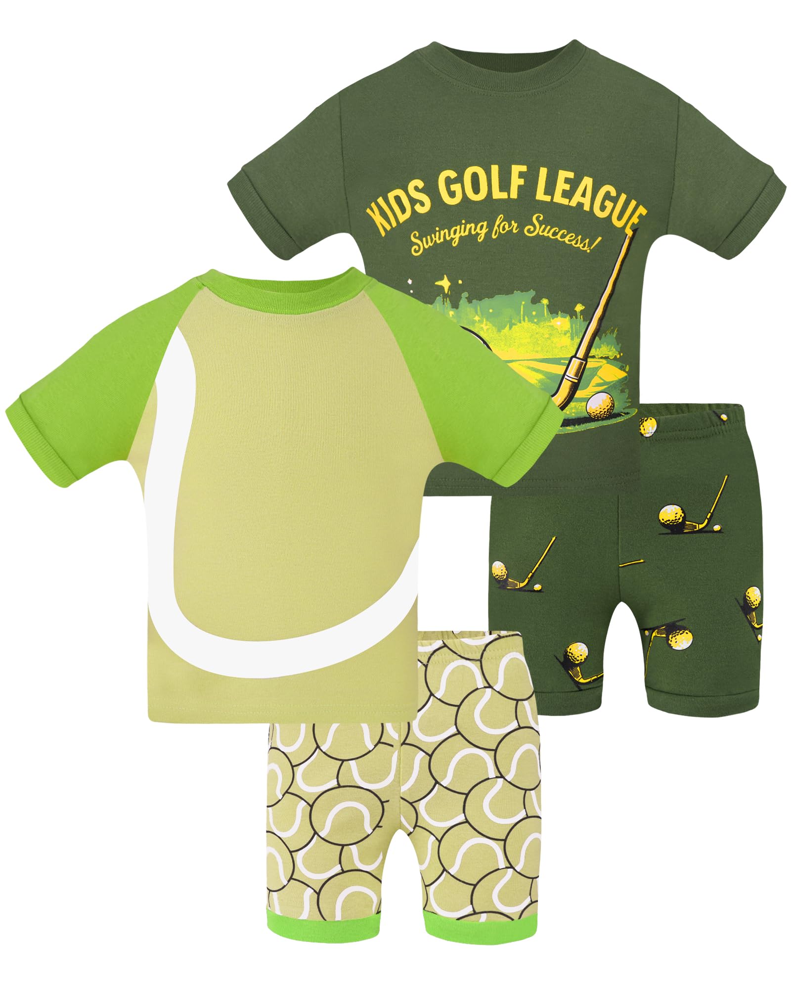 DAUGHTER QUEEN Boys Pajamas Kids Summer PJs Size 8 100% Cotton Short Sleeve Pj Sets Children Golf Sleepwear Sports Ball Jammies Tennis Clothes 8T 7-8 Years Old Medium Image DAUGHTER QUEEN Boys Pajamas Kids Summer PJs Size 8 100% Cotton Short Sleeve Pj Sets Children Golf Sleepwear Sports Ball Jammies Tennis Clothes 8T 7-8 Years Old Medium Image