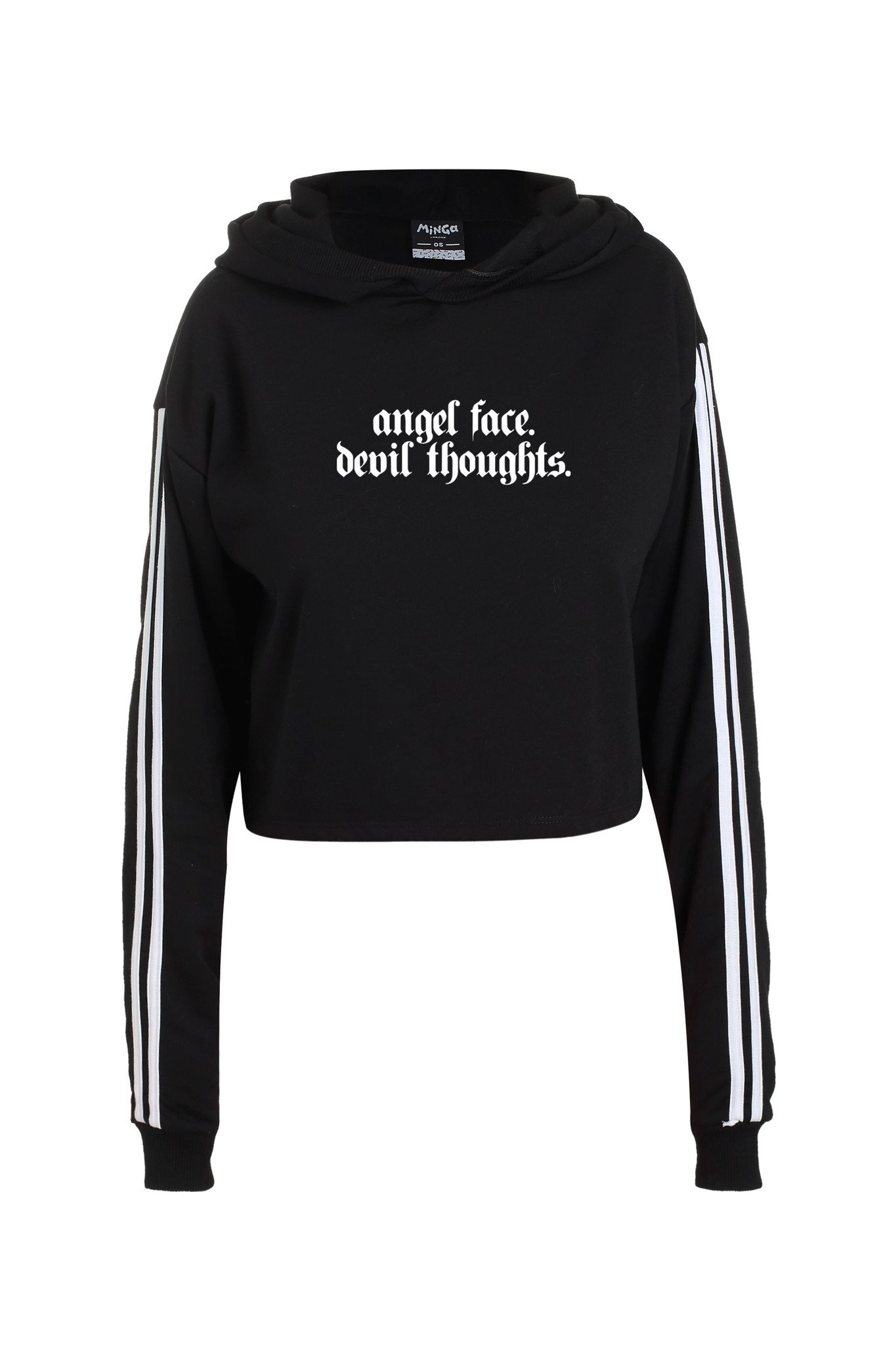 angel face devil thoughts hoodie