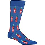 Hot Sox Hot Sauce Crew Socks, 1 Pair, Men's 6-12.5 Shoe