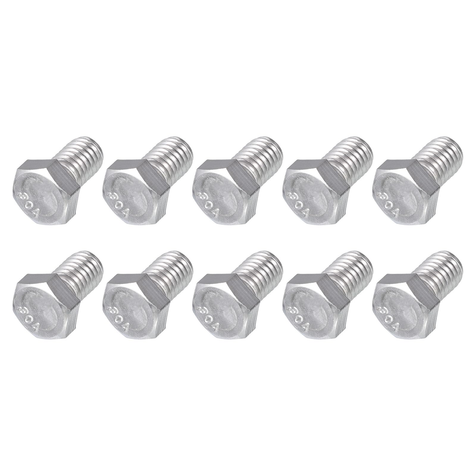 METALLIXITY Hex Head Bolts (3/8-16 x 5/8") 20Pcs, 304 Stainless Steel 18-8, Fully Threaded, External Hex Drive, Plain Finish, Hex Head Screw Bolt, Silver โ image 1