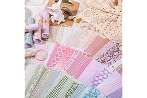 Obujopal 90Pcs Scrapbook Textured Paper for Journaling Junk Journal Card Making DIY Project Paper Art Craft Supplies, Handmade Special Mix Material, 4.7×6.7 inch (SET OF 6)