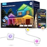 Govee Permanent Outdoor Lights 2, 100ft RGBIC Outdoor Lights with 72 LED Lights, IP67 Waterproof, 100 Scene Modes with 40lm White for Outdoor Decorations, Works with Alexa, Google Assistant, White