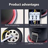 Sweier Fire Rated LED Downlights 5W 3000K Dimmable IP65 70mm Hole Pack of 4 view 5