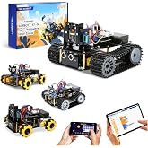 Robotics for Kids Ages 12-16, ACEBOTT 4 in 1 Smart Robot Kit with 3MP Camera + Tank Car, STEM Toys Coding Kit Compatible with Arduino &amp; Scratch, App &amp; Remote Control, for Kids &amp; Teens