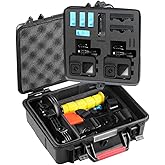 Smatree SmaCase GA500 Floaty/Water-Resist Hard Case Compatible for GoPro 13/12/11/10/9/8/7/6/5/4/3 Plus/3/2018, AKASO Brave 7 LE, DJI Osmo Action, 7.9 Liter Update(Camera and Accessories Not Included)