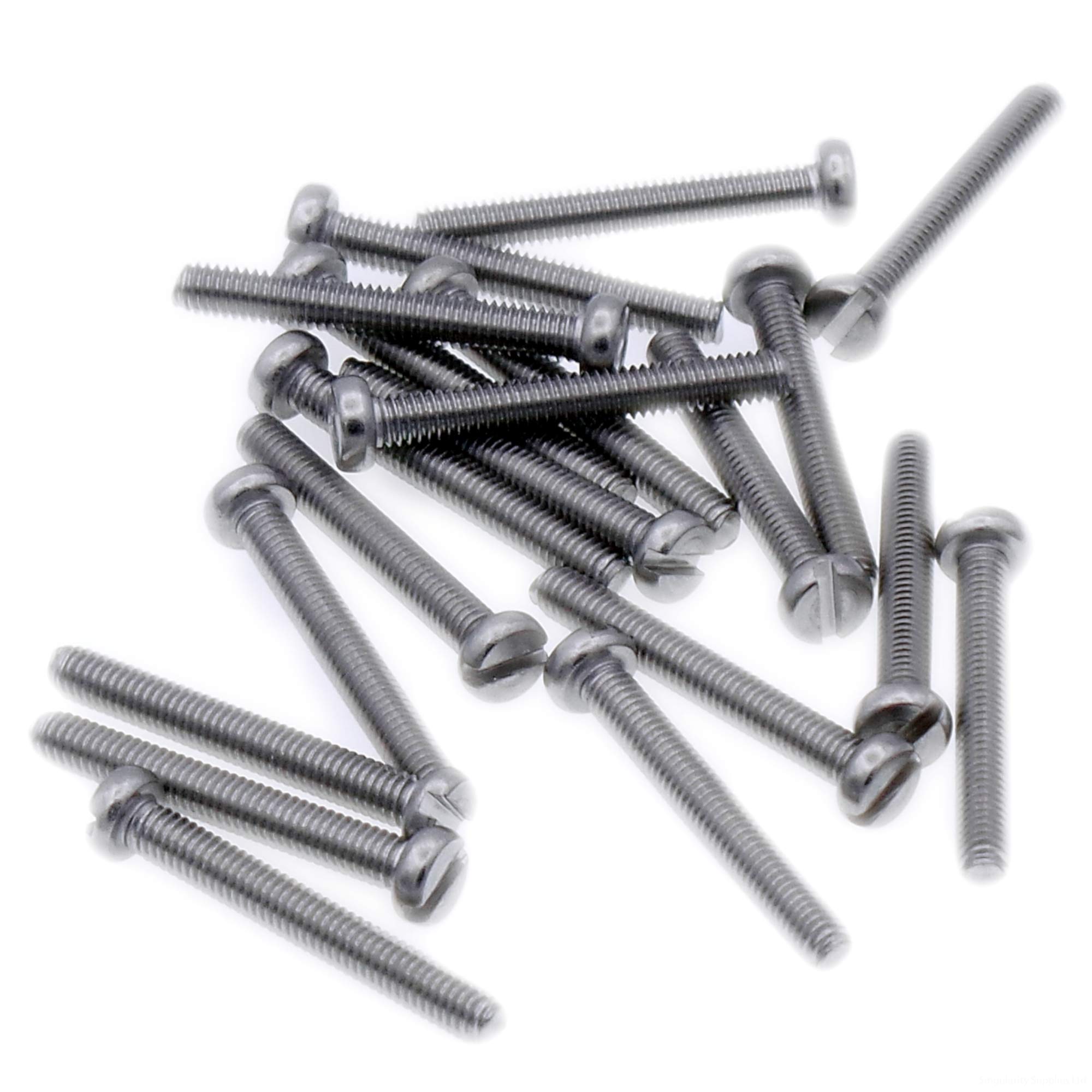 M3 (3mm x 20mm) Slot Cheese Machine Screw (Bolt) - Stainless Steel (A2) (Pack of 20)
