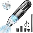 UPFOX Handheld Vacuum Cleaner Cordless - Mini Car Vacuum Cleaner Rechargeable for Car, Home, Office, Pet Hair Travel Cleaning (Black)