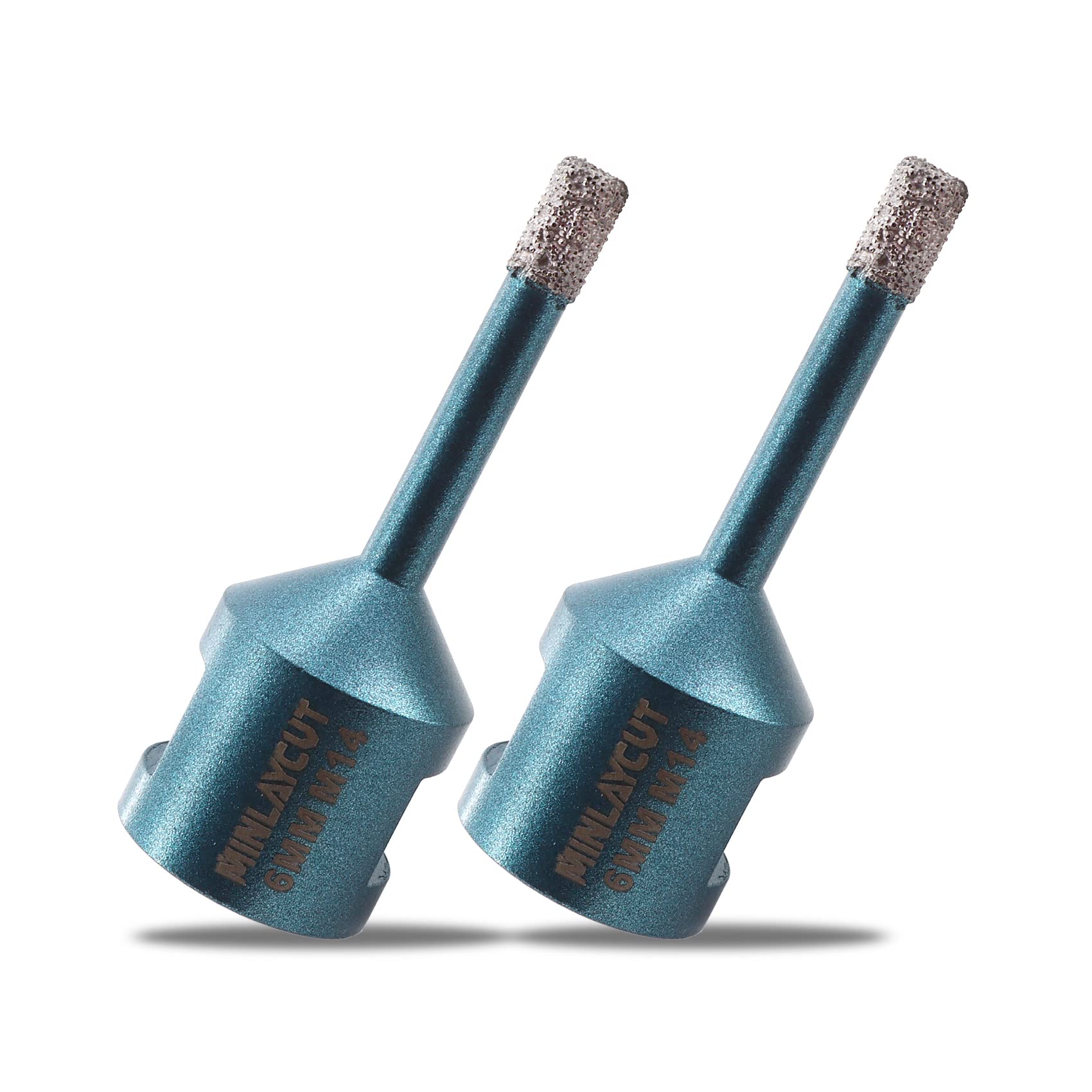 MINLAYCUT Diamond Core Drill Bits 6mm Tile Hole Saw Cutter 2pcs M14 Thread for Porcelain Tile Ceramic Granite Marble…