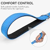 Joytale Padded Handle Dog Lead Double-Sided Reflective Nylon 1.2m SkyBlue view 3