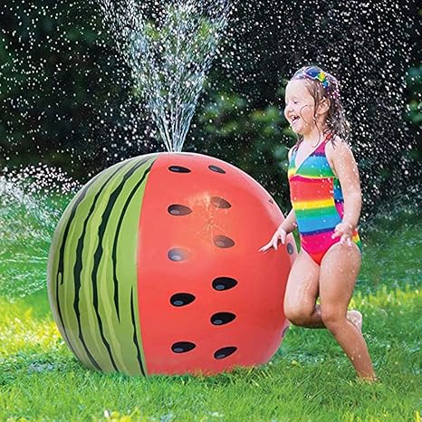 Amazon Co Jp 子供の膨脹可能なスプリンクラーのおもちゃの水のスプレーボール 夏の水泳パーティープールのための屋外の水のスプレー風船遊ぶ子供 たちの子供たち60cm Alxy ホーム キッチン