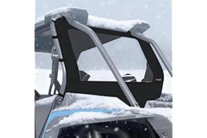 StarknightMT RZR Rear Soft Window Compatible with Polaris RZR XP 1000/4 1000/XP TURBO /XP 4 TURBO RZR Back Windshield RZR Accessories Back Dust Panel