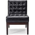 Christopher Knight Home Uintah Accent Chair, Midnight + Dark Espresso