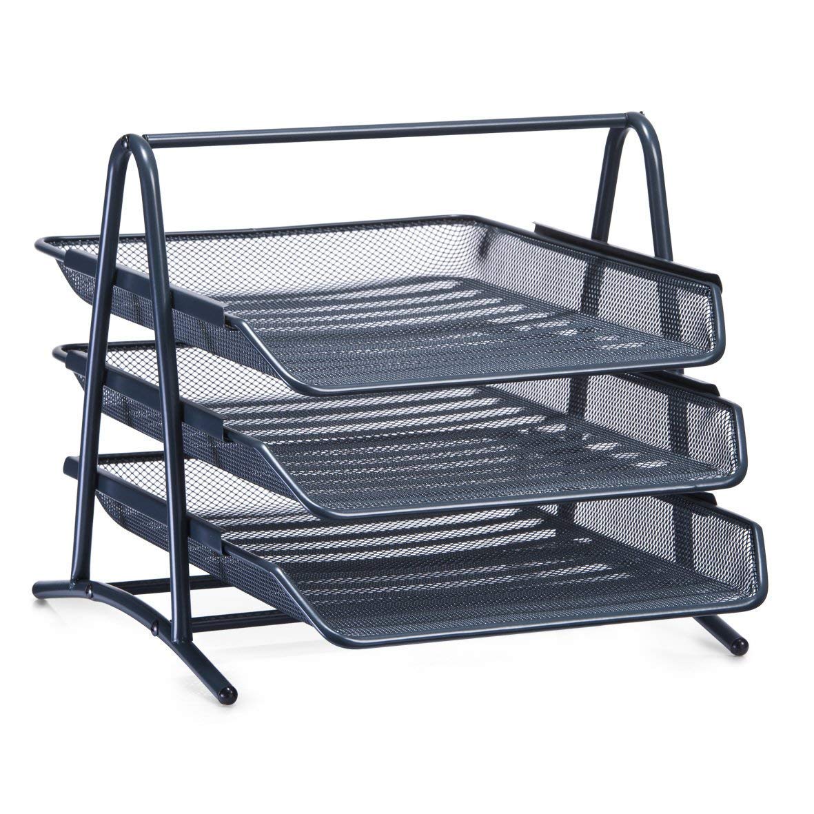 Zeller 17731 35.5 x 29.5 x 27 cm Desk Tray A4 Mesh Coal