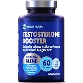 Testosterone Booster for Men - Male Enhancing, Strength Energy Performance | Ashwagandha, Tongkat Ali, Rhodiola, Tribulus, Vitamin D3, B6, B12 Supplement - Workout, Muscle Builder - 2 Month Supply