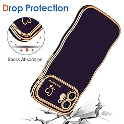 Hython for iPhone 11 Case Cute Curly Wave Frame