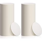 TaoBary 400 Pcs Disposable Paper Coasters Bulk 1MM, 4 Inch Round Cardboard Coasters Blank for Bar Drinks DIY Crafts Arts Wedding (White)