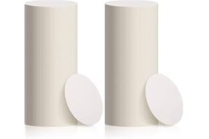 TaoBary 400 Pcs Disposable Paper Coasters Bulk 1MM, 4 Inch Round Cardboard Coasters Blank for Bar Drinks DIY Crafts Arts Wedding (White)