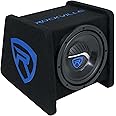 Rockville RV8P 8" 400w Car Audio Subwoofer in Vented Sub Enclosure Box - 4 Ohm,Black