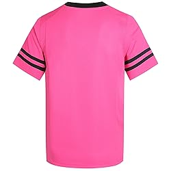 Pullonsy Blank Pink Football Jerseys for Men Women