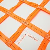 Jetcloud 1x1M Polyester Cargo Hoisting Net 300KG Load Capacity Orange Safety view 5