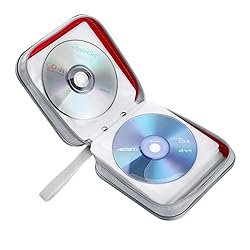 Siveit CD Case, 40 Capacity CD/DVD Case Holders