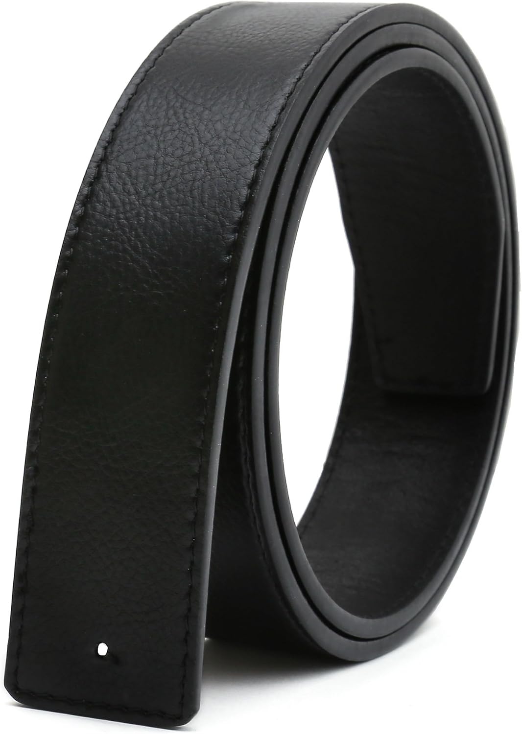 Cinturones de cuero sin hebilla de