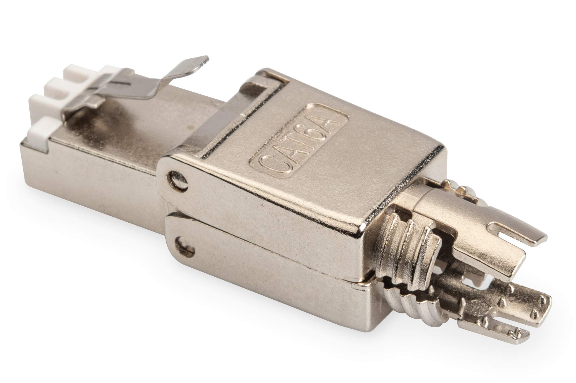 DIGITUS Cat. 6A Field Termination Plug 360° shielded - RJ45 plug tool-free - 10G Base-T 500 MHz - AWG 26/7 to 22/1