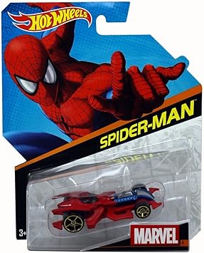 E My Toy Shop Hot Wheels 1:64 Marvel Die-Cast Spider-man Car