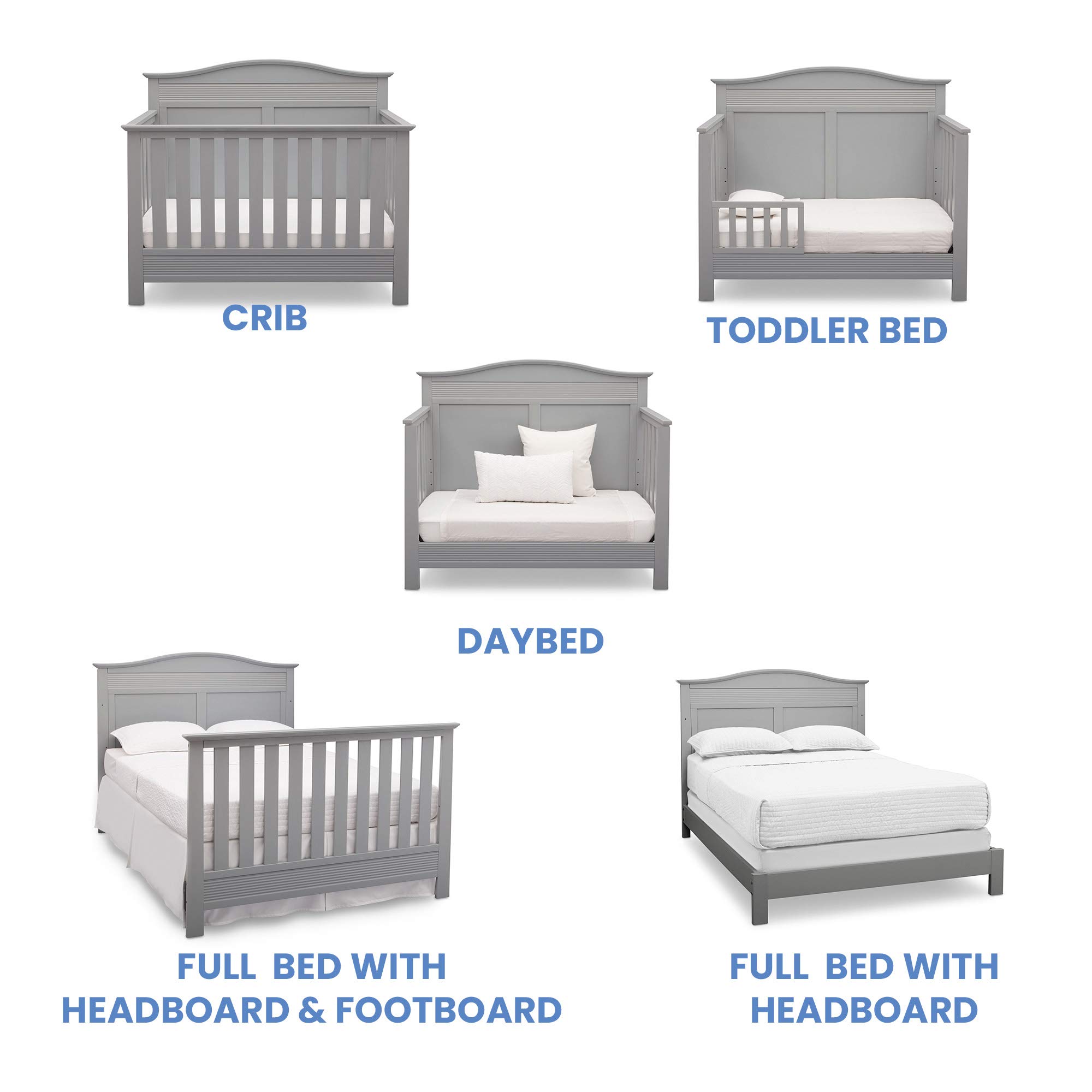 Serta Barrett In Convertible Baby Crib Grey Desertcart