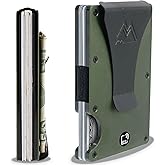 Mountain Voyage Co Minimalist Wallet for Men & Women - Slim RFID Wallet, Scratch Resistant, Credit Card Holder & Money Clip, Easily Removable Money & Cards, (Army Green)