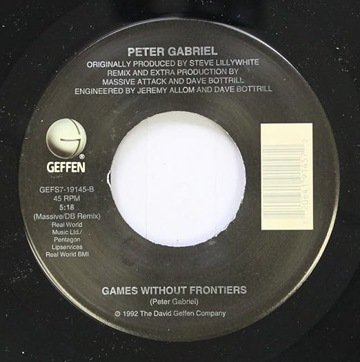  Peter Gabriel 45 RPM Games Without Frontiers / Steam Music