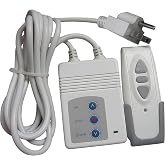 315MHz Wireless Remote Control Kit for Projector Screen, Electric Curtains, Motorized Shade &amp; Smart Home Devices with US Plug（White）