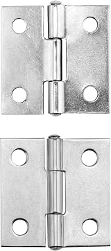 QWORK 40Pcs Mini Hinge 25mm Folding Floor Butt Hinges with 160 Screws view 2