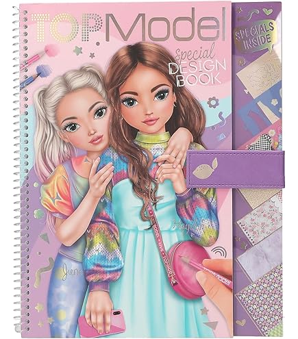 Livre De Coloriage TOPModel Cake & Bake – 32 Pages Motifs Pâtisserie, Avec 5 Feuilles Autocollants Pailletées