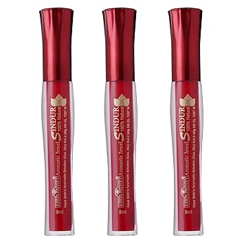 KEYA SETH AROMATHERAPY, DEVICE OF DROP Natural Aromatic Jewel Liquid Sindur (Red, 8ml Each) -Combo Pack of 3