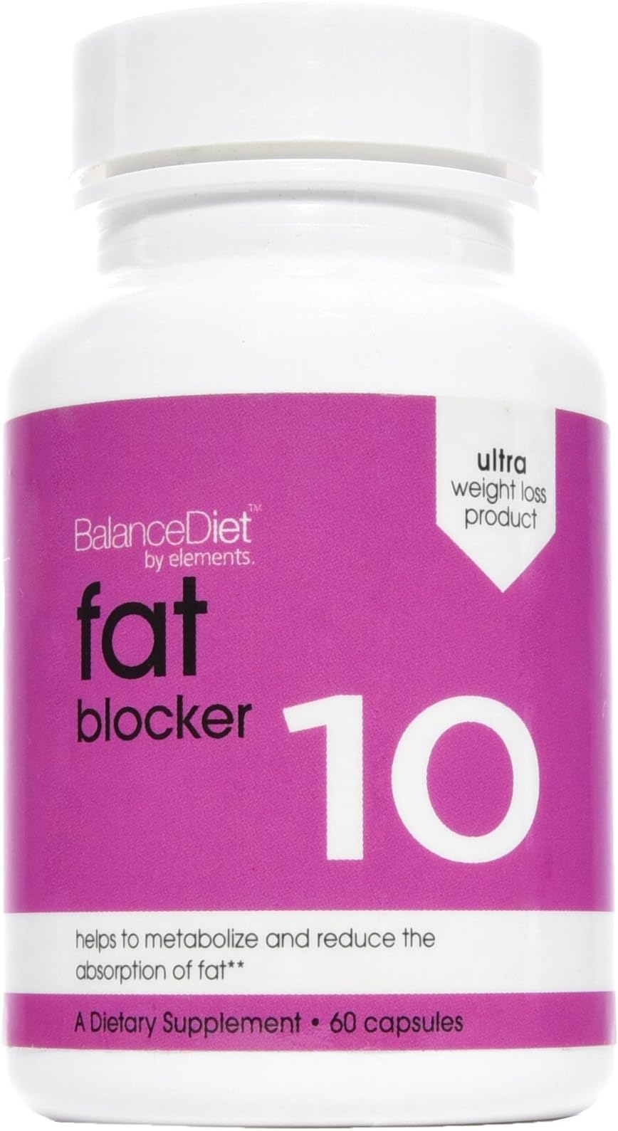 BalanceDiet™ | Fat Blocker | Natural Chitosan and Organic Green Tea Extract | #10 | 60 Capsules