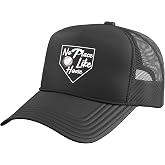 No Place Like Home Catcher Pitcher Baseball Trucker Hat with Adjustable Mesh Back
