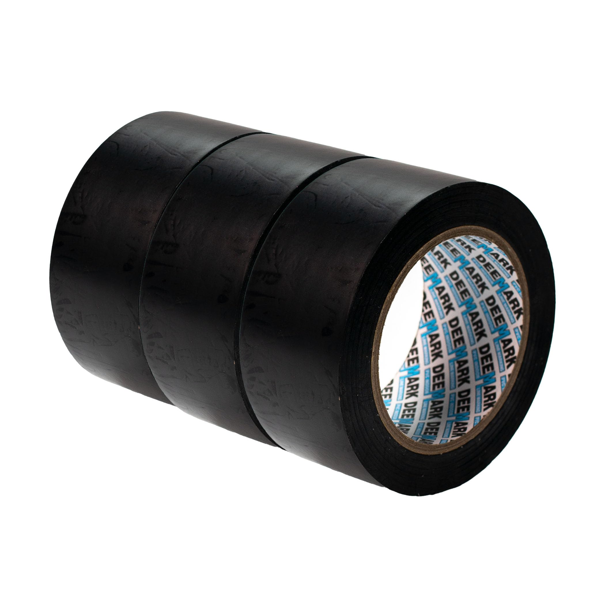 Shadow Foam PVC Floor Marking Tape | Premium Vinyl Safety Marking Tape| For Warehouses, Industry, Shops | 33M Single Roll (Black, Three Pack 50mm)