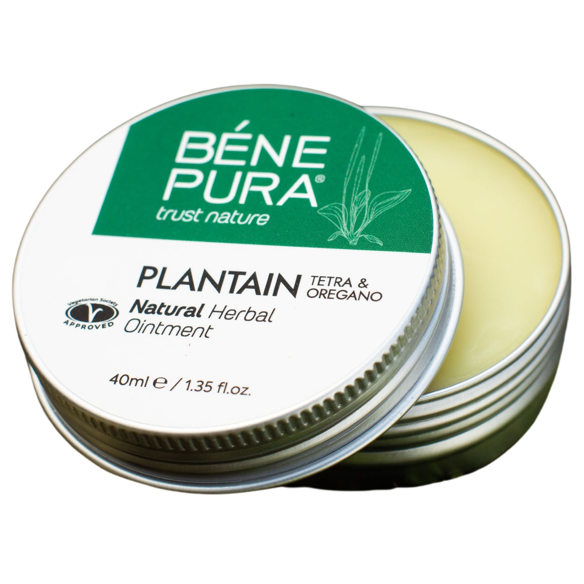 BenePura Plantain Ointment, Natural Ointment for Itching, Rashes and Mosquito Bites, 40 ml (Pack of 1)