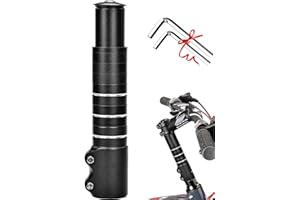 BEAUGIREW Bike Handlebar Extender Aluminum Alloy Stem Riser 180mm Bicycle Handlebar Extension with Hex Key for 28.6mm / 1-1/8