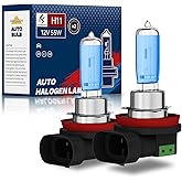 H11 Halogen Headlight Bulbs, Standard High Beam or Low Beam or Fog Light Bulb, DC 12V 55W 5000K,4000 Lumens,White Headlight Bulbs,Head Light Bulbs for Car,High Brightness Headlight Bulb, Pack of 2