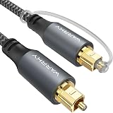 WARRKY Optical Cable 6FT Nylon Braided Toslink for Soundbar TV Samsung LG Xbox view 1