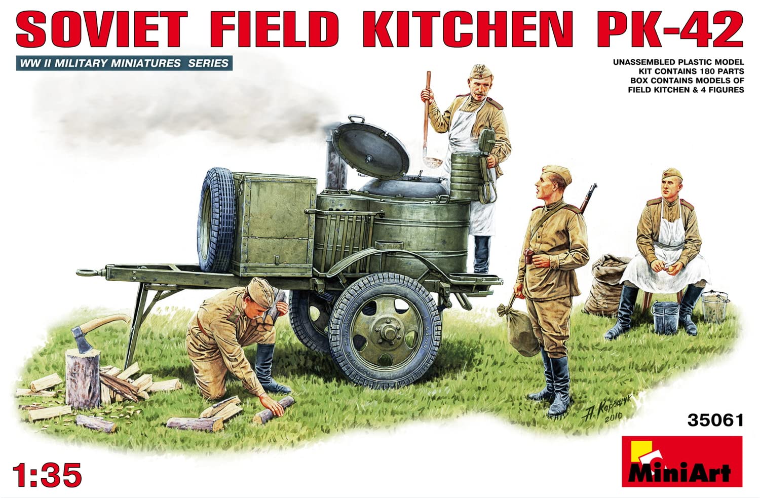 Miniart 1:35 Scale Soviet Field Kitchen KP-42 Building kit (Multi-Colour)